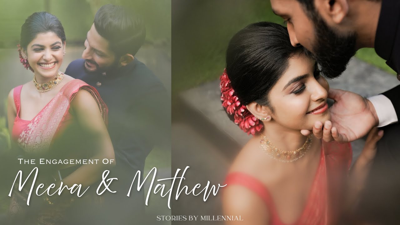 Meera & Mathew’s Engagement | A Love Woven Through Moments | Stories by Millennial (SBM)