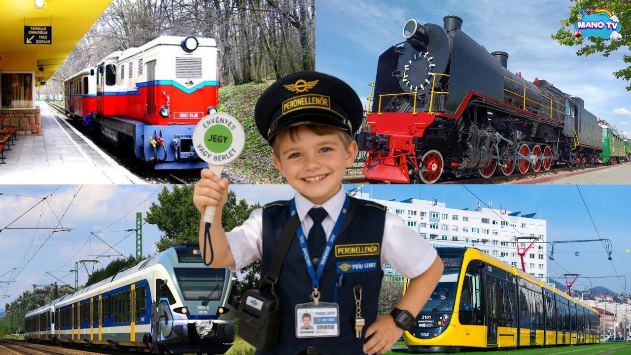 Vonatok gyerekeknek - Fejlesztő vide&oacute; gyerekeknek a vonatokr&oacute;l #vonat #train #trains