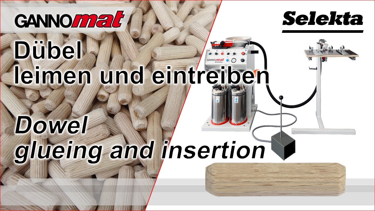 GANNOMAT Selekta / Dübeleintreibgerät / Handheld glue and dowel inserter