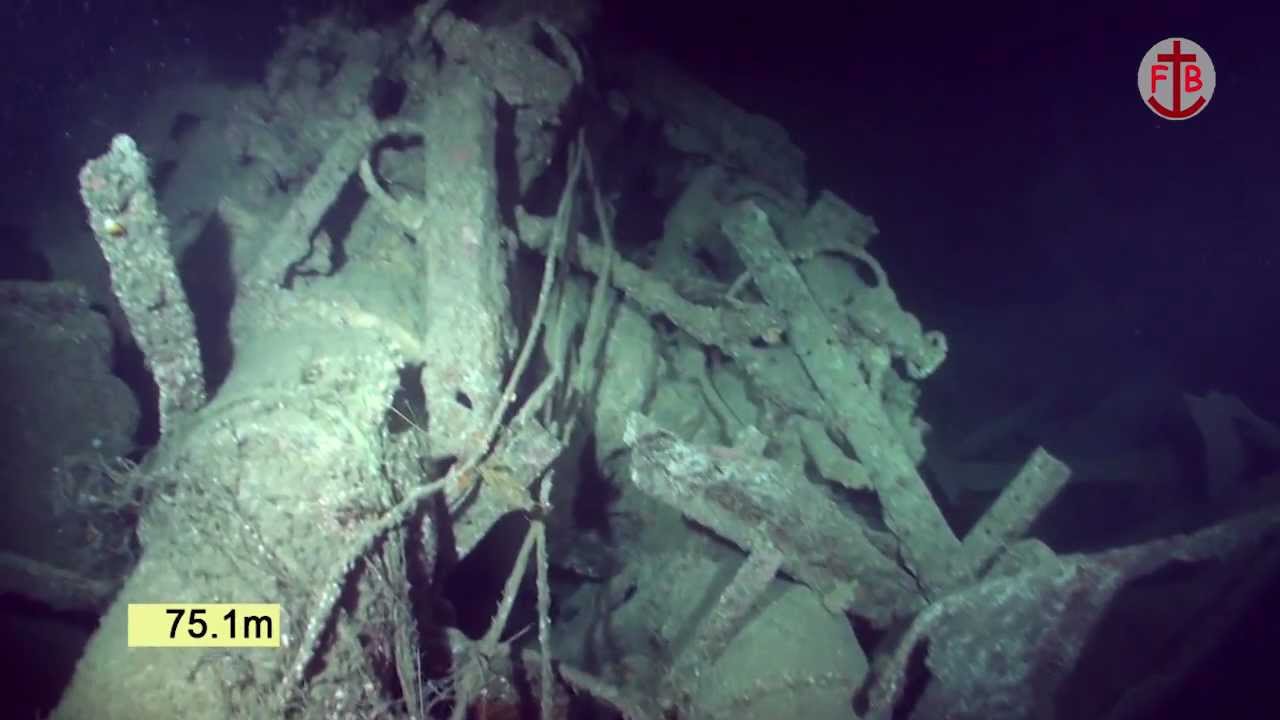 Underwater video of the wreck of HMS Charybdis, filmed in 2009
