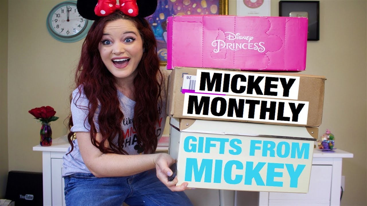 HUGE DISNEY UNBOXING HAUL | MICKEY MONTHLY. GIFTS FROM MICKEY. DISNEY'S PLEY BOX