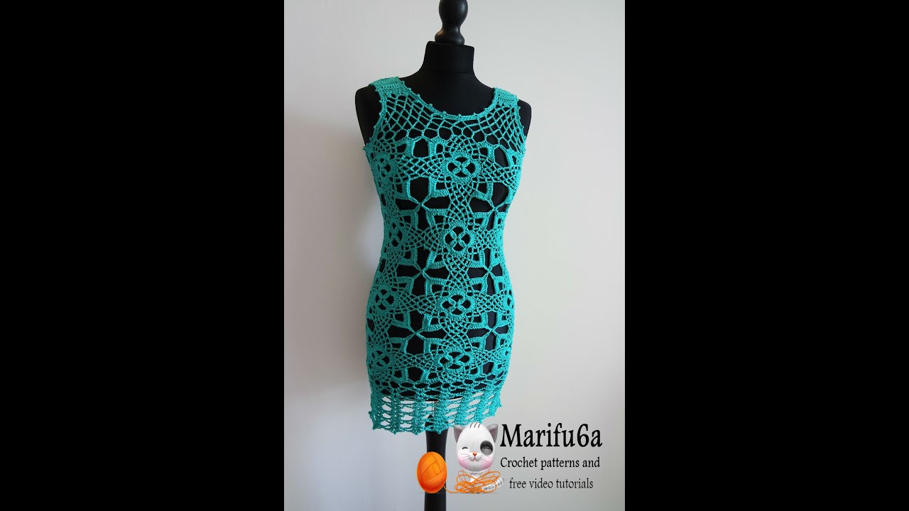 How to crochet tunic dress by marifu6a