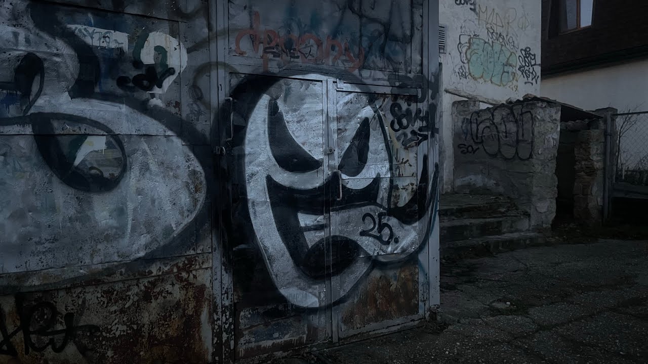 NY2025 graffiti letters and characters in evening ASMR