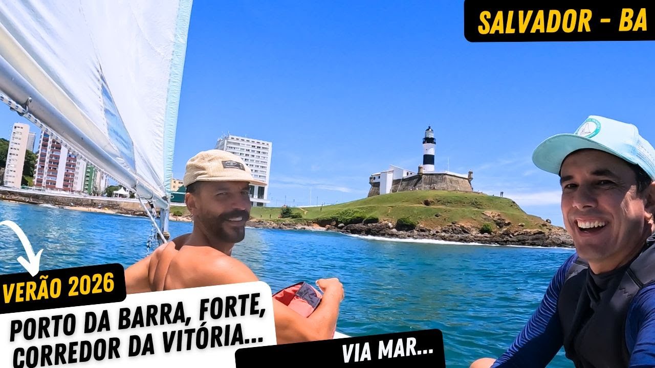 DESCUBRA O Porto da Barra e forte de São Marcelo PONTO DE VISTA do mar