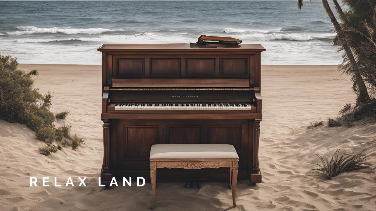 Sleep Piano  🎹 Ocean Waves Peaceful Music Relaxing Stress Relief Heal  Your Mind Body And Baby Sleep