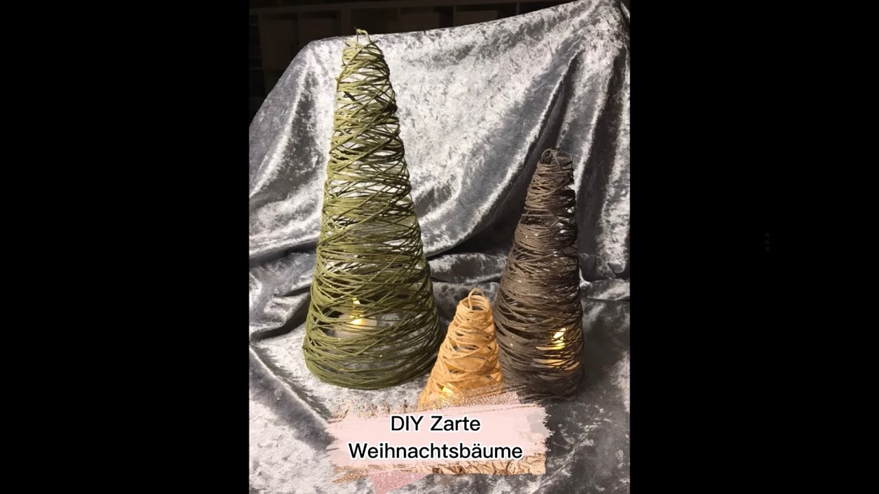 DIY - Zarte Weihnachtsbäume - Easy Christmas Trees