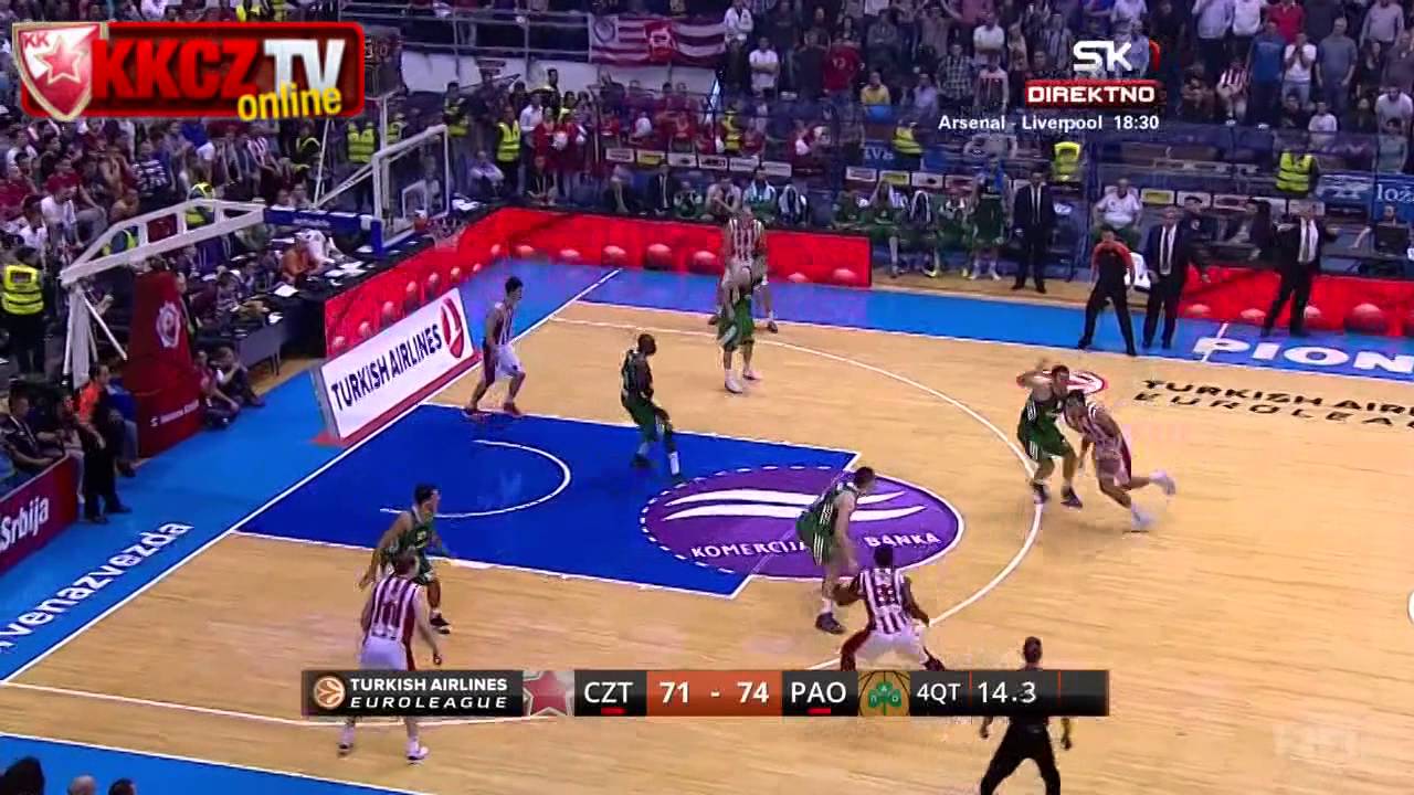 Crvena zvezda Telekom : Panathinaikos 86:90 | Schilb za produžetak [Euroleague 3.kolo | 1.11.2013]