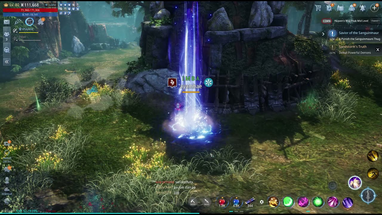 MIR4 Evermoon Clan's Tome NPC Location -  Request