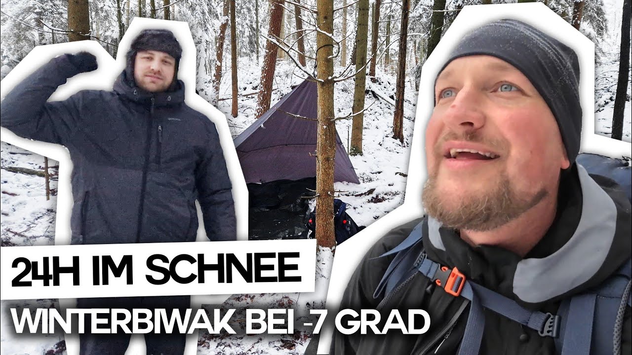 24 Stunden im Schnee - Winterbiwak bei -7 Grad | Gast: Kico (