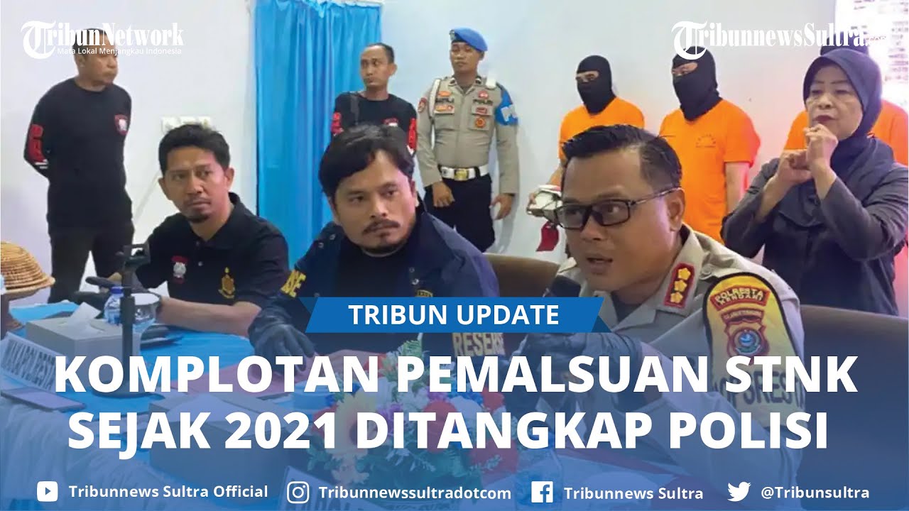 Komplotan Pemalsuan STNK Sejak 2021 Dibongkar Polresta Kendari Sulawesi Tenggara, 6 Pelaku Ditangkap