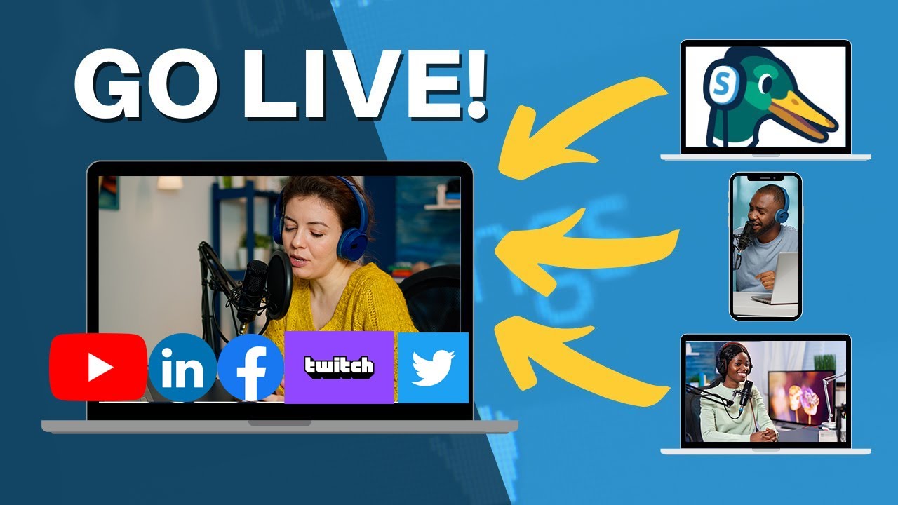 StreamYard pour faire du Streaming en direct sur Facebook, YouTube, Linkedin, ... simultan&eacute;ment