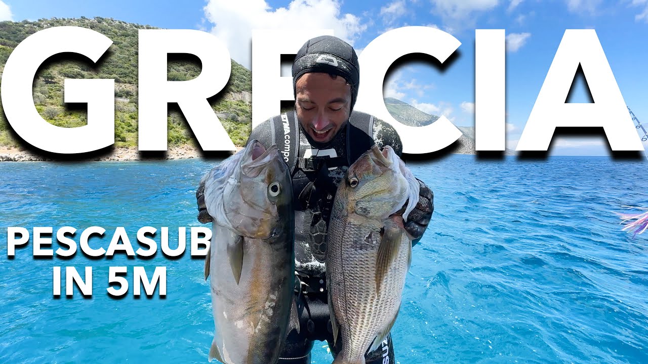 PESCASUB IN GRECIA IN 5M 🧜🏻‍♂️ CON UNA BARCA A VELA