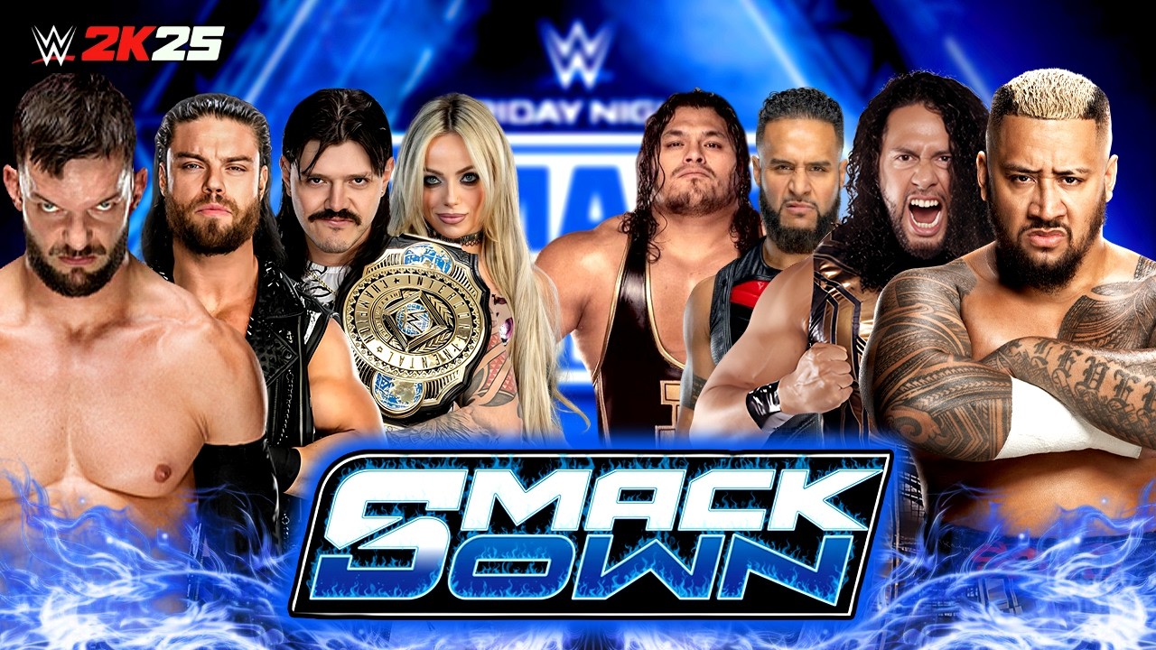 Judgement Day против Team Solo Sikoa и The MFTs | WWE 2K25 на SMACKDOWN 18 февраля 2026 г.
