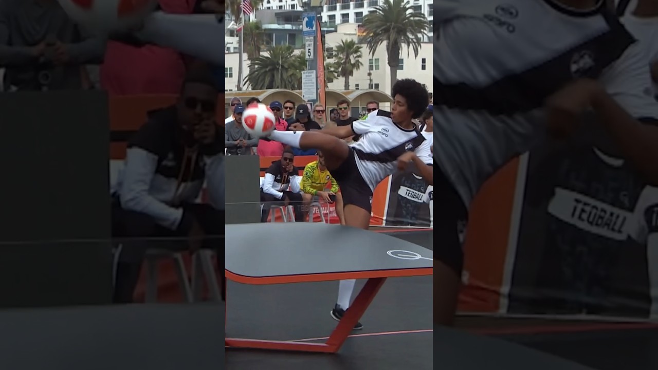 What an attack by the Brazilian duo #Teqball #WorldIsCurved #Teq #USA #LosAngeles