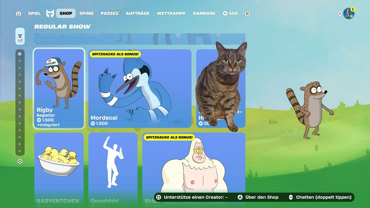 Hilfe, meine Katze ist gefangen im Fortnite-Item-Shop
