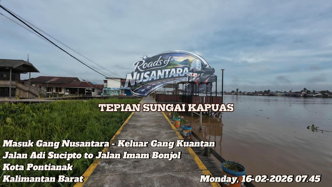 Morning Drive – Tepian Kapuas Jl.Adi Sucipto to Jl.Imam Bonjol, Pontianak, Kalbar | 16-02-2026 07.45