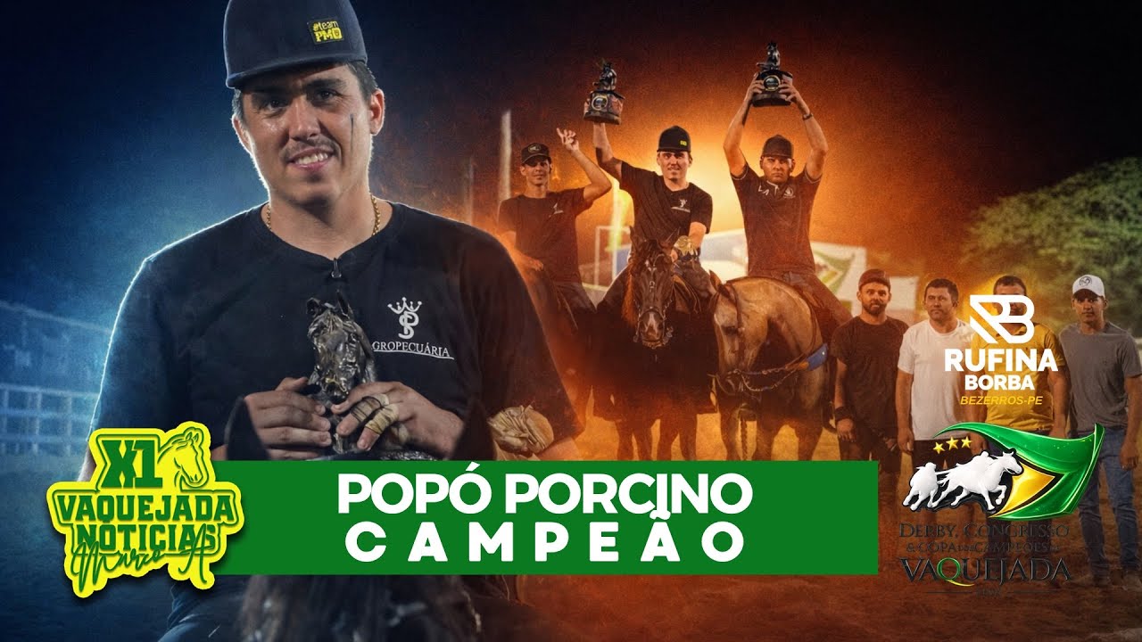 POPÓ POCINO FEZ DE NOVO! Campeão brasileiro e campeão amador na ABQM