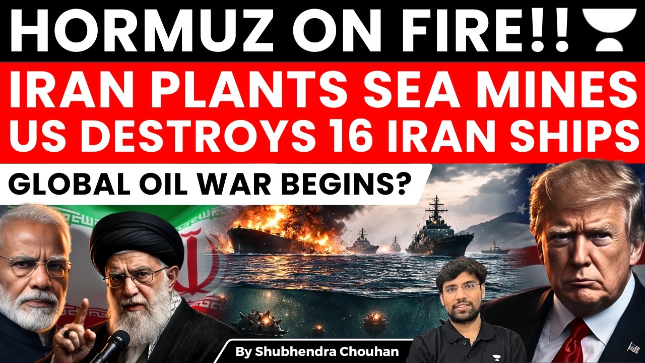 HORMUZ ON FIRE!! IRAN PLANTS SEA MINES US DESTROYS 16 IRAN SHIPS