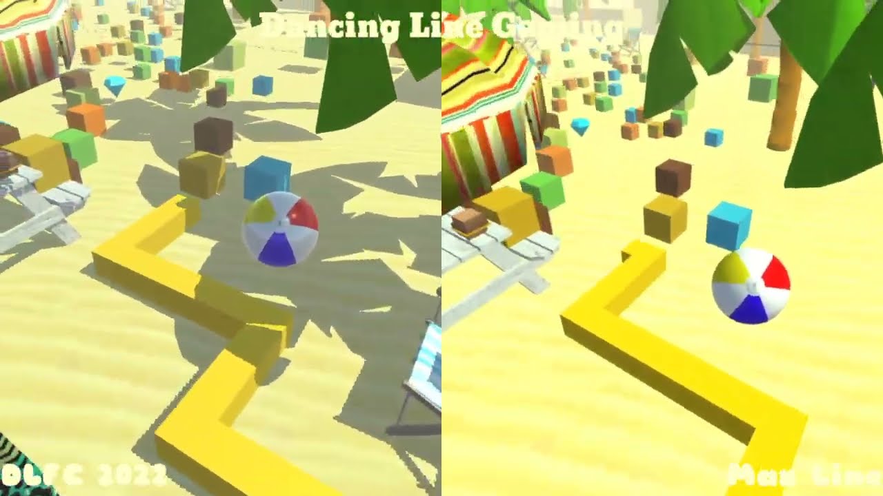 Dancing Line Fanmade - The Beach (DLFC 2022 vs Max Line)