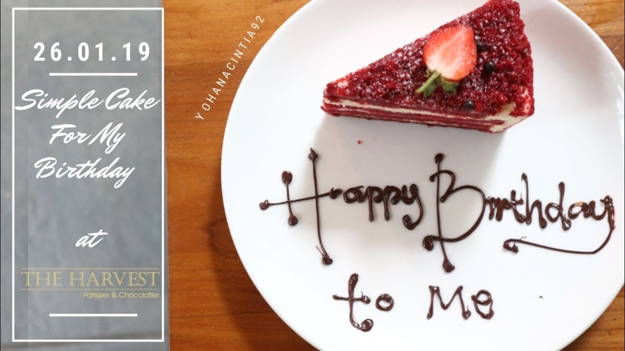 Simple Cake For My Birthday at Harvest Cake #kulinerdepok
