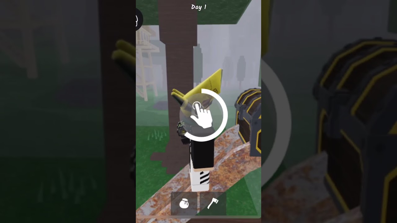Gold chest at day 1 #roblox