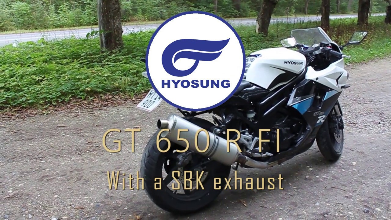 Hyosung GT650R Sound Leo Vince SBK Exhuast