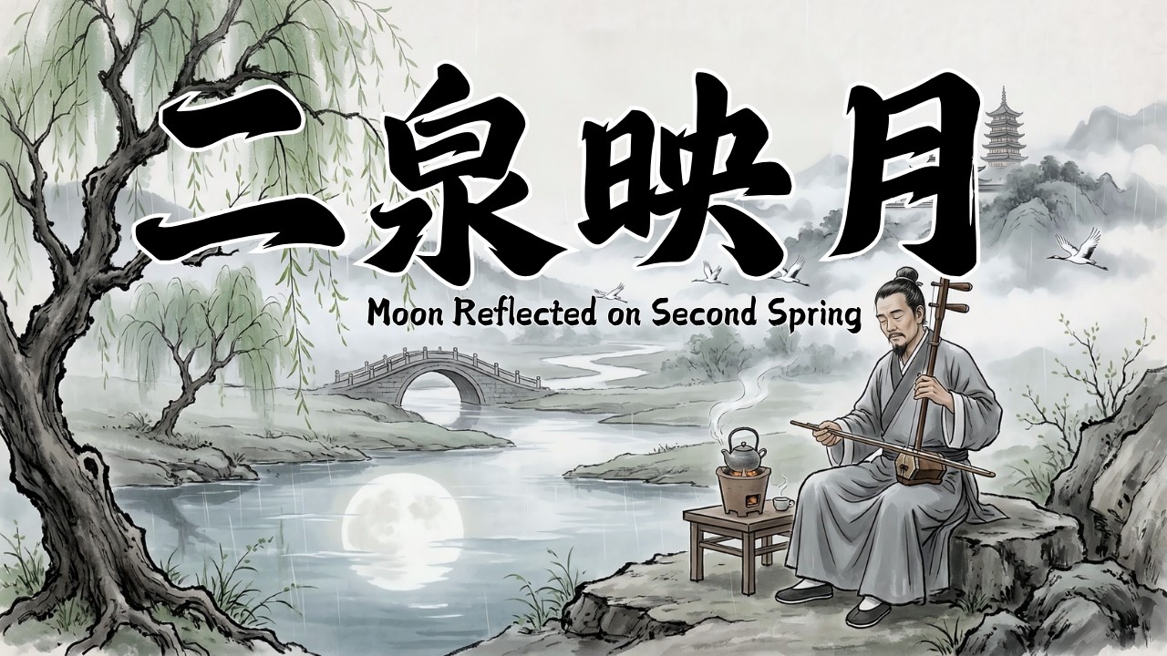 傳統中國風音樂 / 二泉映月 (Moon Reflected on Second Spring) / 1 Hour Traditional Chinese Music / Erhu & Guzheng