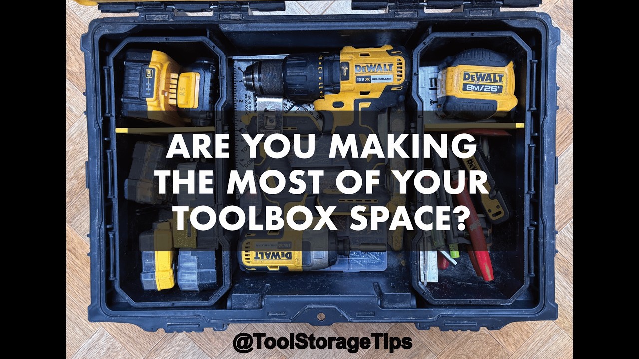 How to organise your DeWalt ToughSystem 2.0 toolbox for maximum use of space!