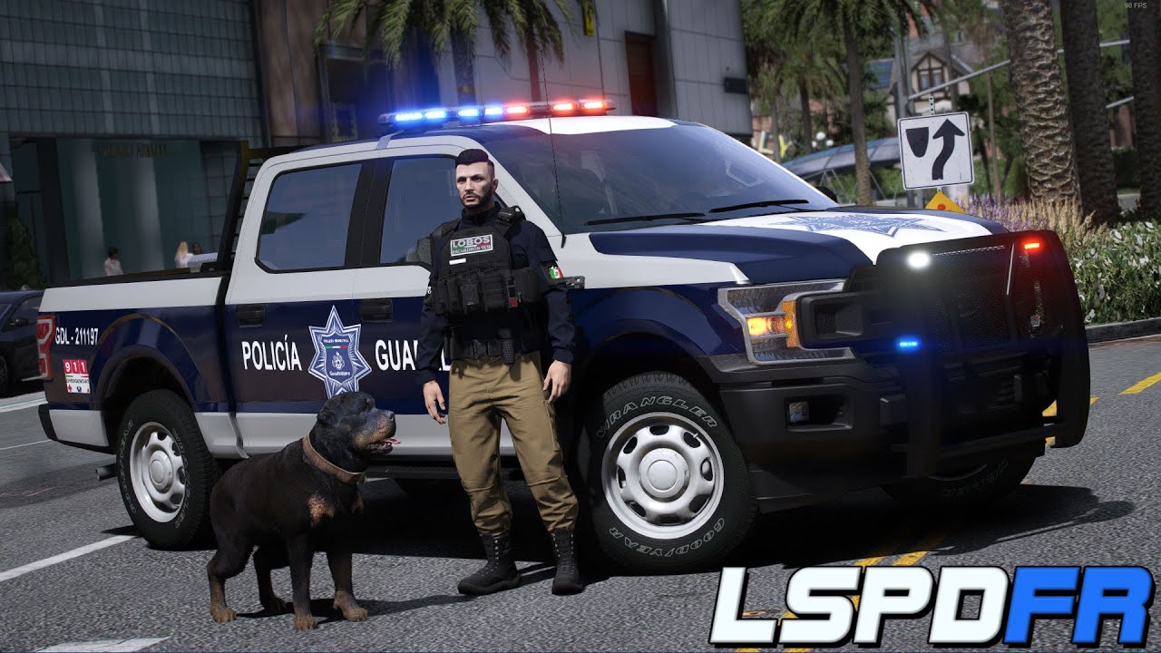 GTA 5 Policia | Unidad Canina en ACCIÓN | K9 | + Sorteo | TheAxelGamer