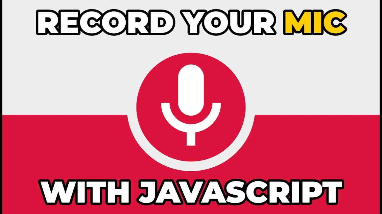 Запишите свой микрофон с помощью JavaScript