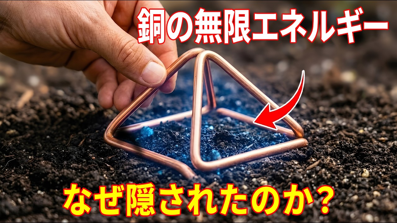 銅をこの形に曲げるだけで、無限のエネルギーを生み出すことができる――「電気を帯びた土」の秘密
