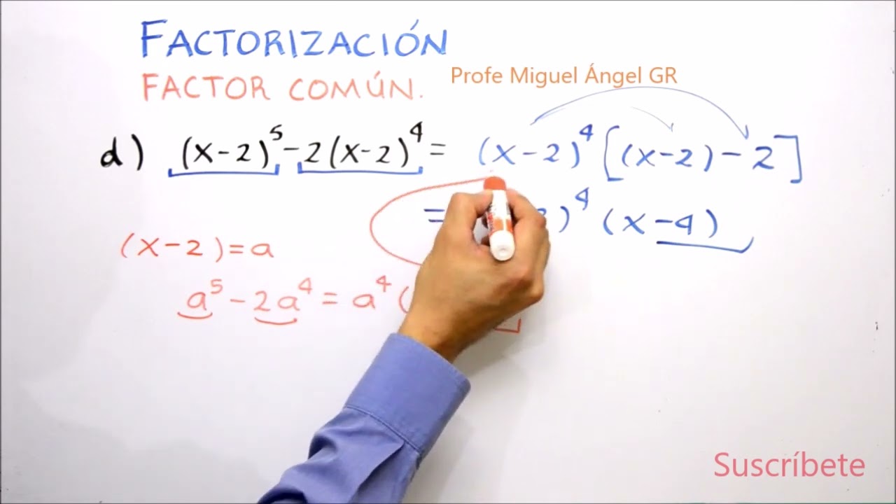 A.10.1 Factorización. Máximo factor común. Parte 02.
