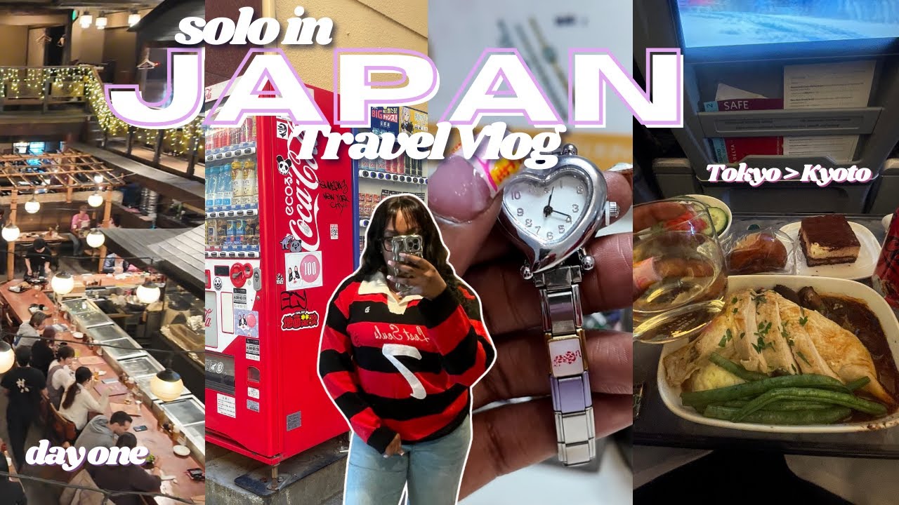 Day One in Japan Travel Vlog | custom watch, shinkansen, affordable kyoto stay + more