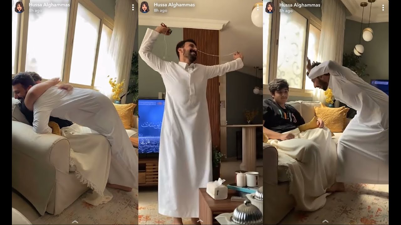 😂سنابات حصه الغماس| عبدالله وماجد يقلدون ضحكة امهم وهي فاطسه ضحك