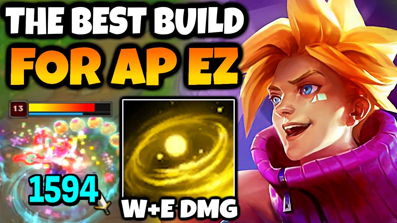 This AP EZREAL BUILD can just WEQ with NO R and ONE TAP SQUISHIES!