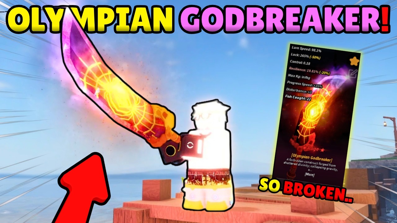 Obtaining OLYMPIAN GODBREAKER Rod in Fisch! (BEST ROD EVER?)