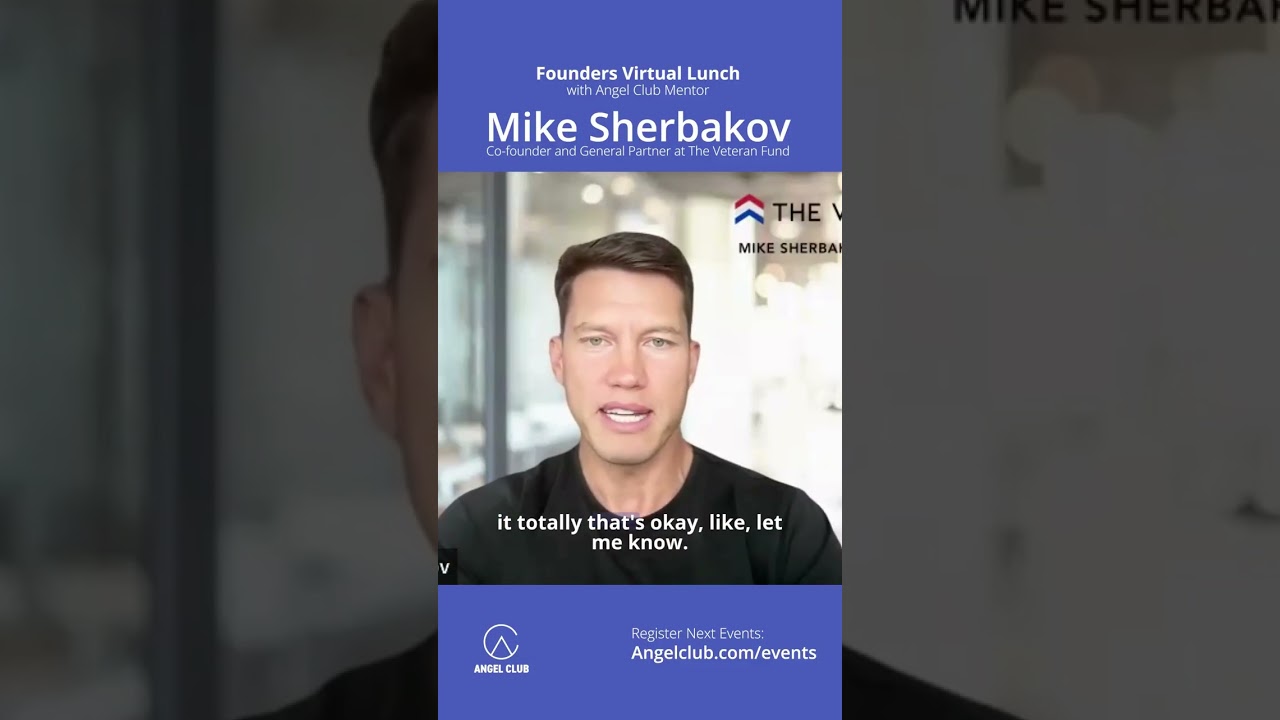 Founders Virtual Lunch with Angel Gambino & Mike Sherbakov 🚀 #startupfunding #angelinvestors