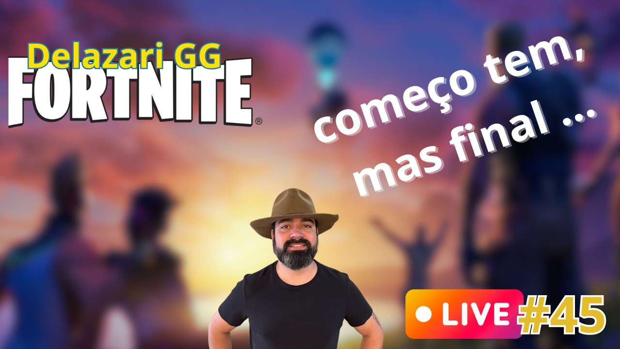 FORTNITE live #45- live com começo sem fim...