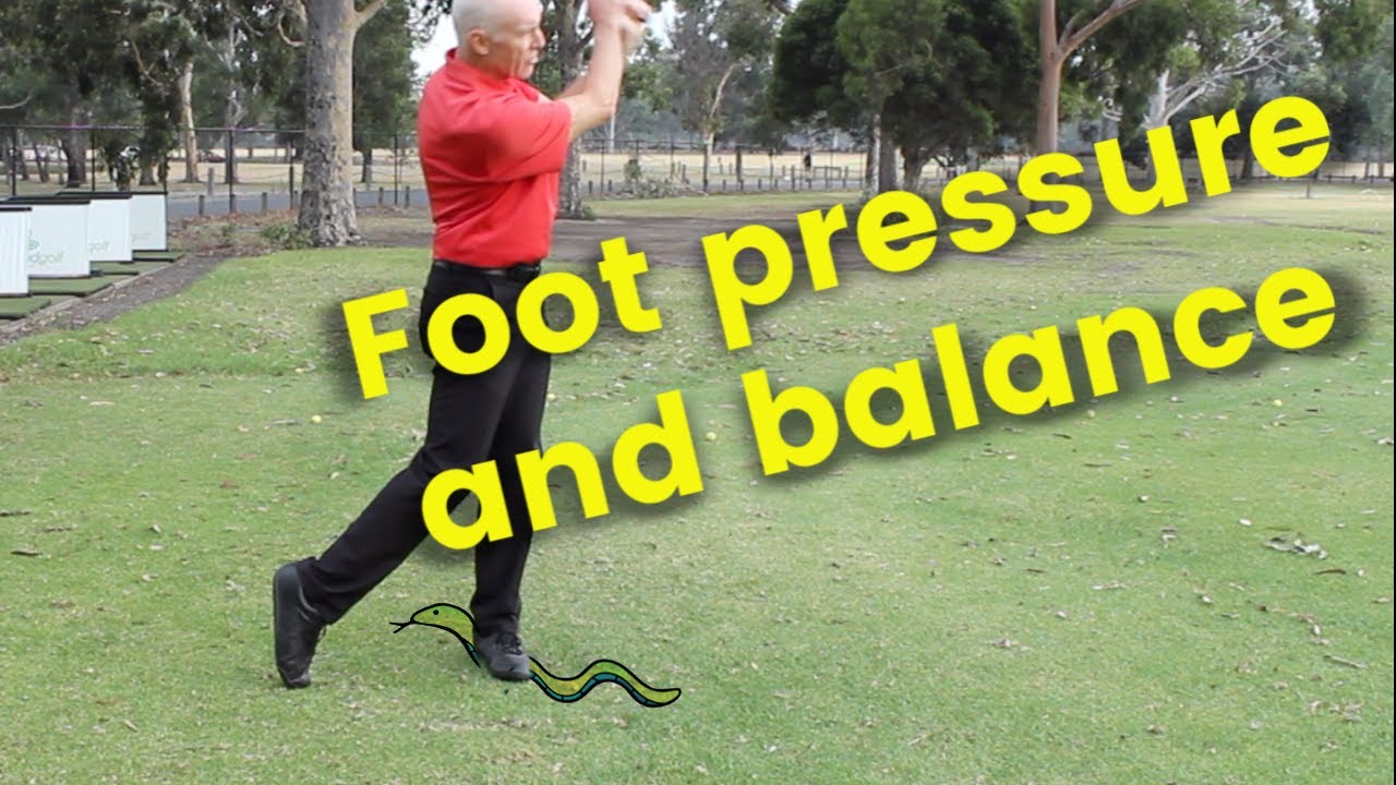 Footwork for golf swing balance