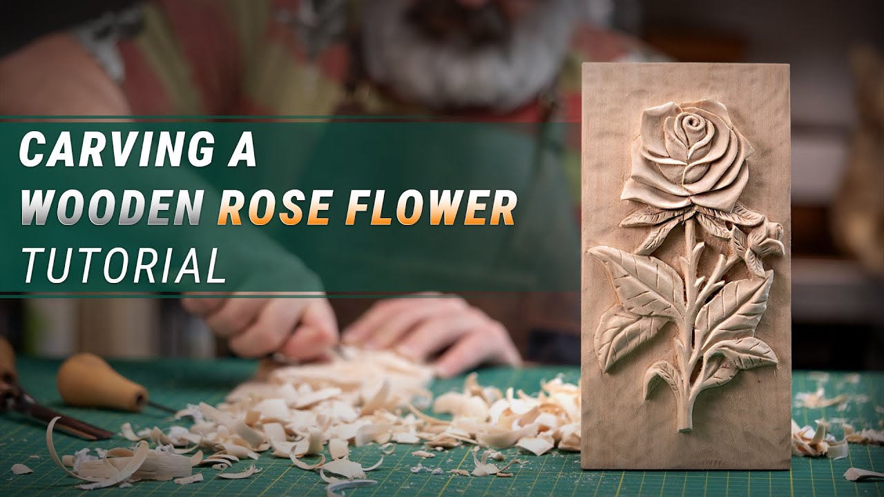 How to Make a Wooden Rose &ndash; Simple Flower Wood Carving for Beginners