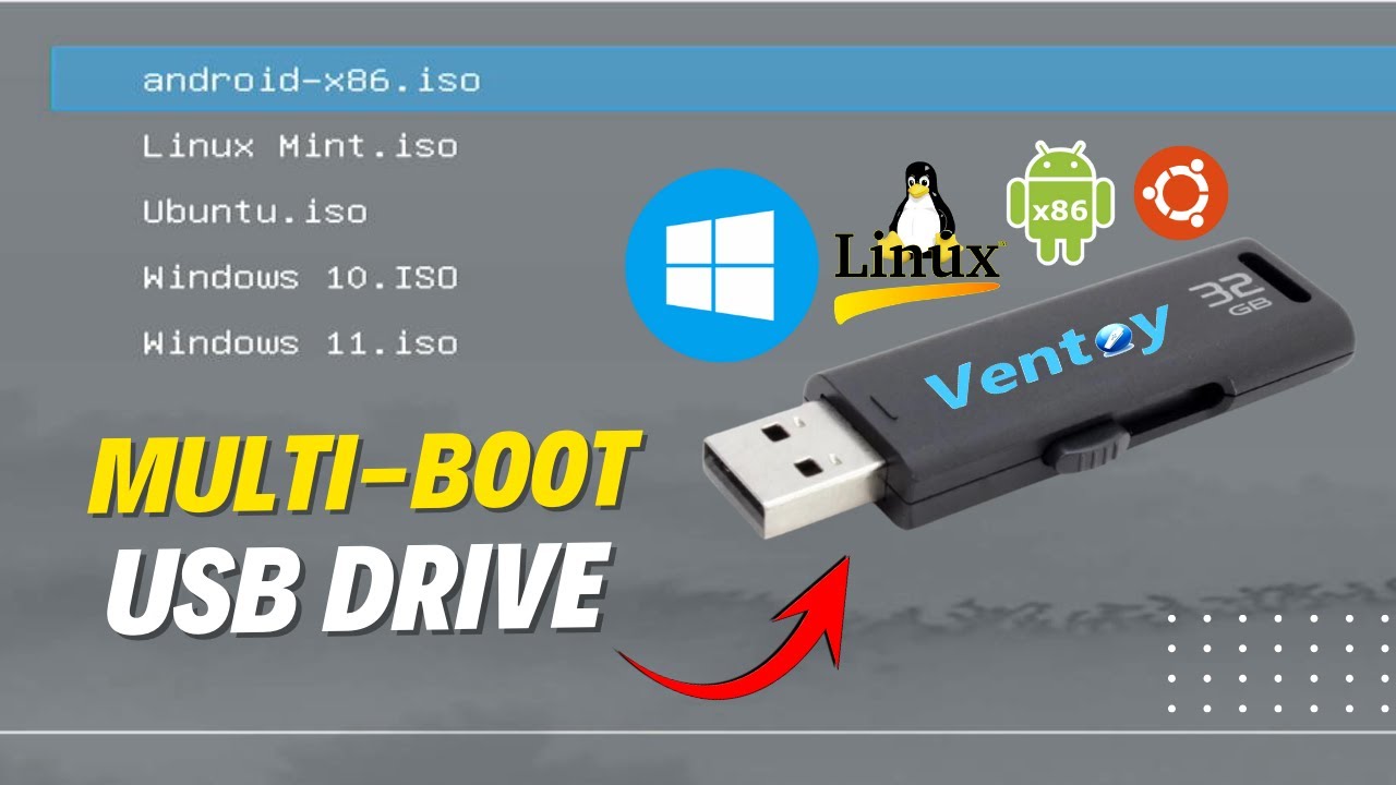 Create a Multi-OS Bootable USB Drive | Boot Multiple ISO Files from One USB