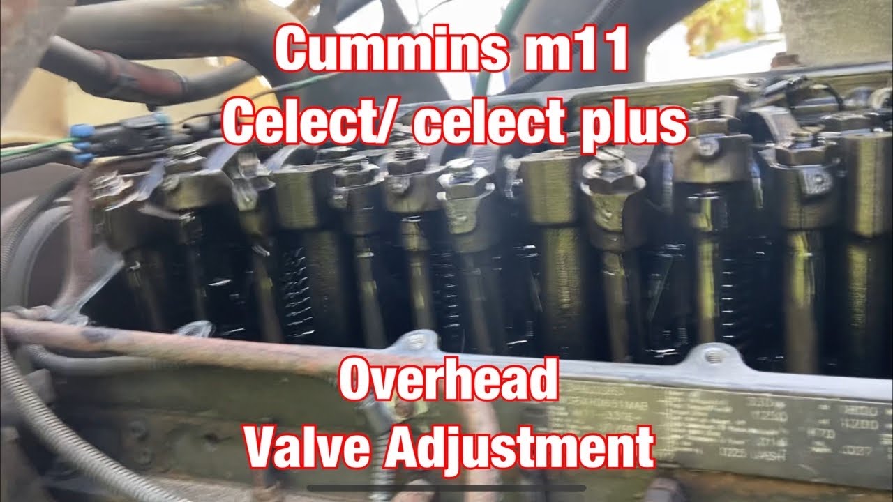 Cummins M11 celect/celect plus регулировка верхнего расположения клапанов.