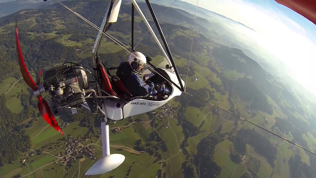 ul trike Flug mit Merlin 100