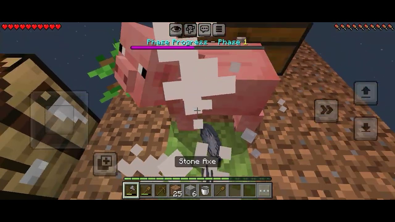One block in Minecraft 