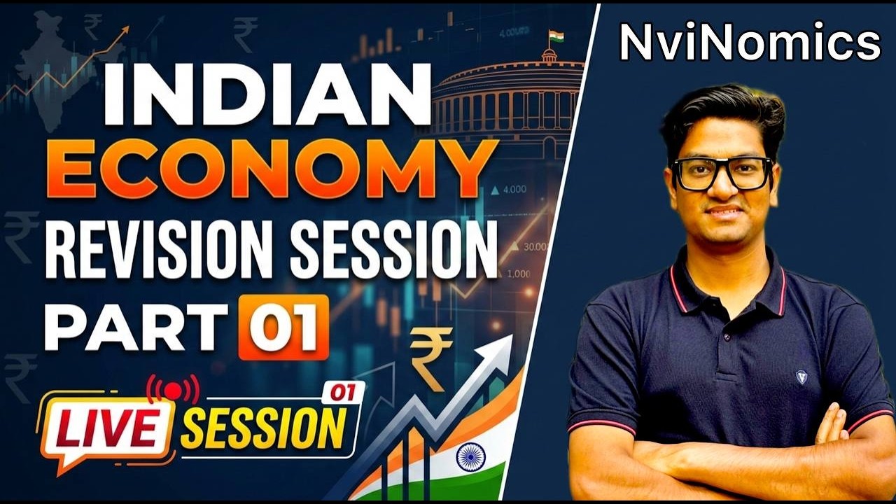 INDIAN ECONOMY REVISION SERIES PART 01 CUET PG ECONOMICS UGC NET JRF