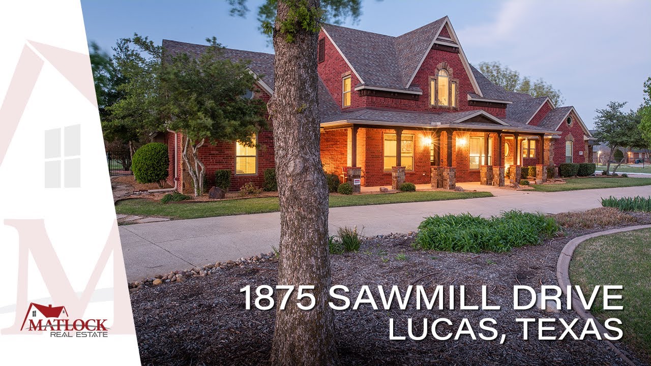 1875 Sawmill Drive, Lucas, Texas - Beautiful Custom Estate Shot In Stunning 4K!!!