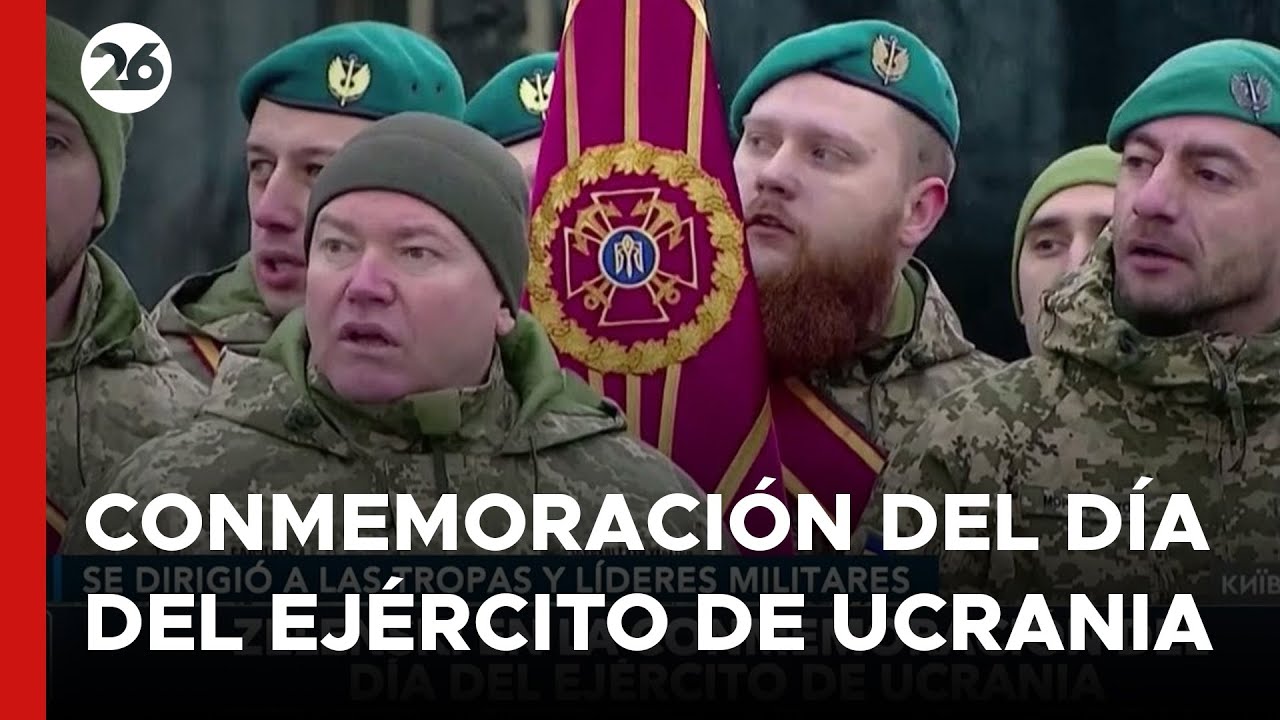 Zelenski en la conmemoración del Día del Ejército de Ucrania