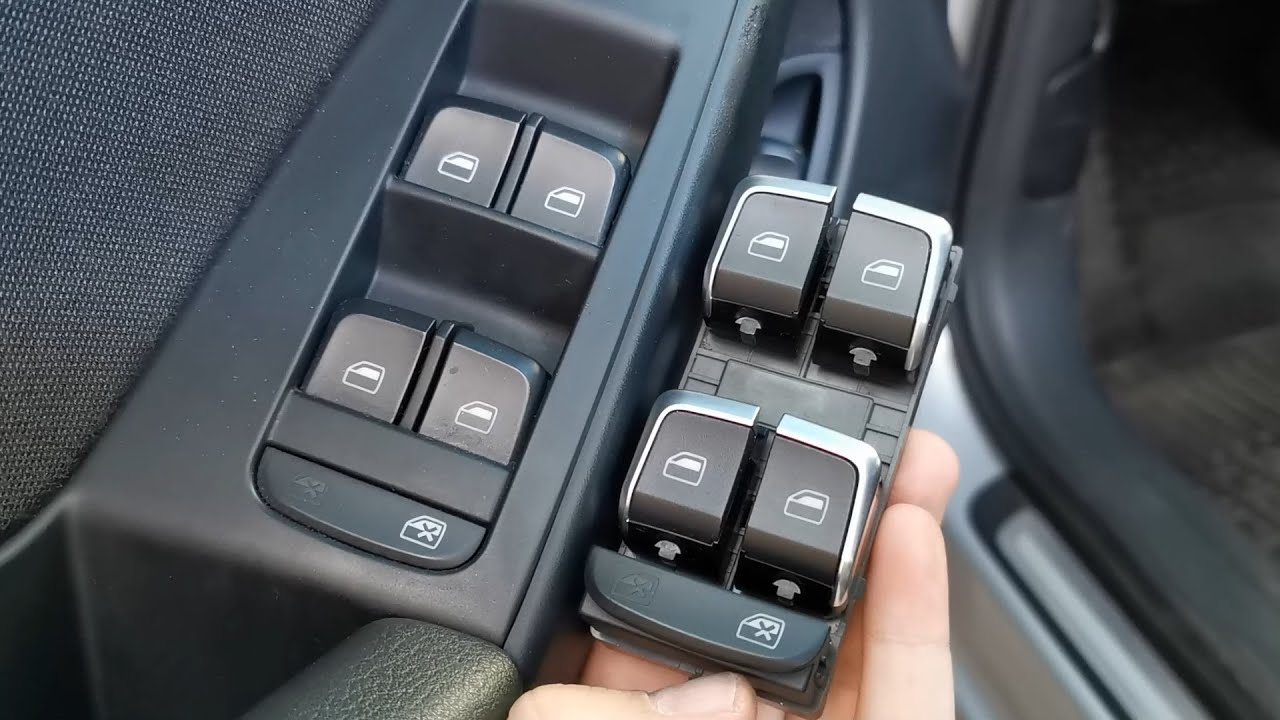Audi A4 B8 — как снять переключатель стеклоподъемника водителя, чтобы заменить или модернизироват...