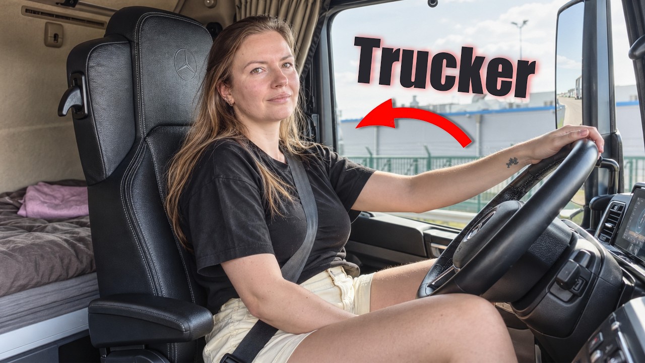 Rutyna kobiety kierowcy TIR-a w Europie | Nocny parking to KOSZMAR!