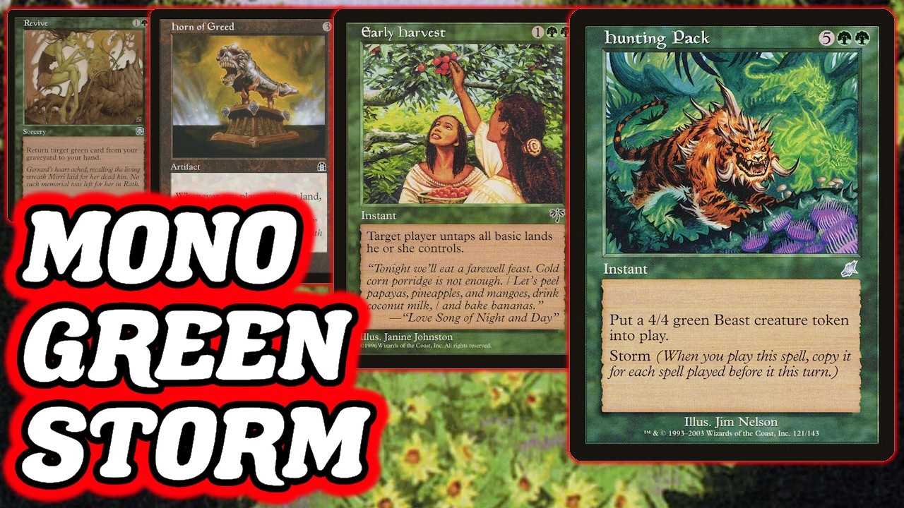МОНО-ЗЕЛЕНАЯ БУРЯ! Досовременный ранний урожай - охотничий набор MTG